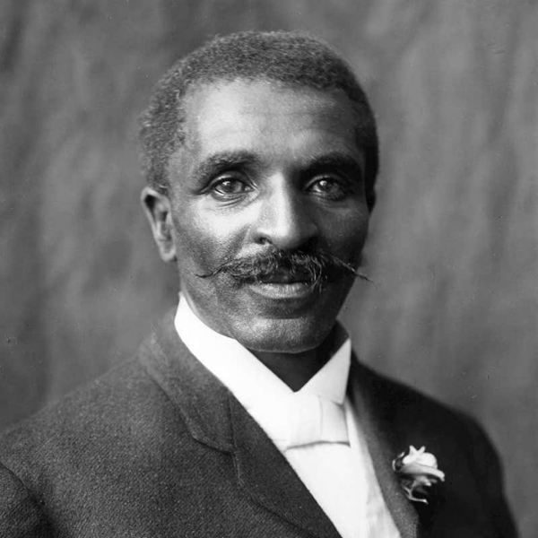 black and while photo of George Washington Carver