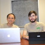 Brandon Scoggins (r) with Faculty MentorCheng-Chien Chen