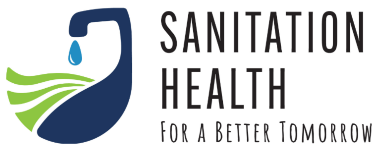 Logo of Sanitation Health Study that links to study website