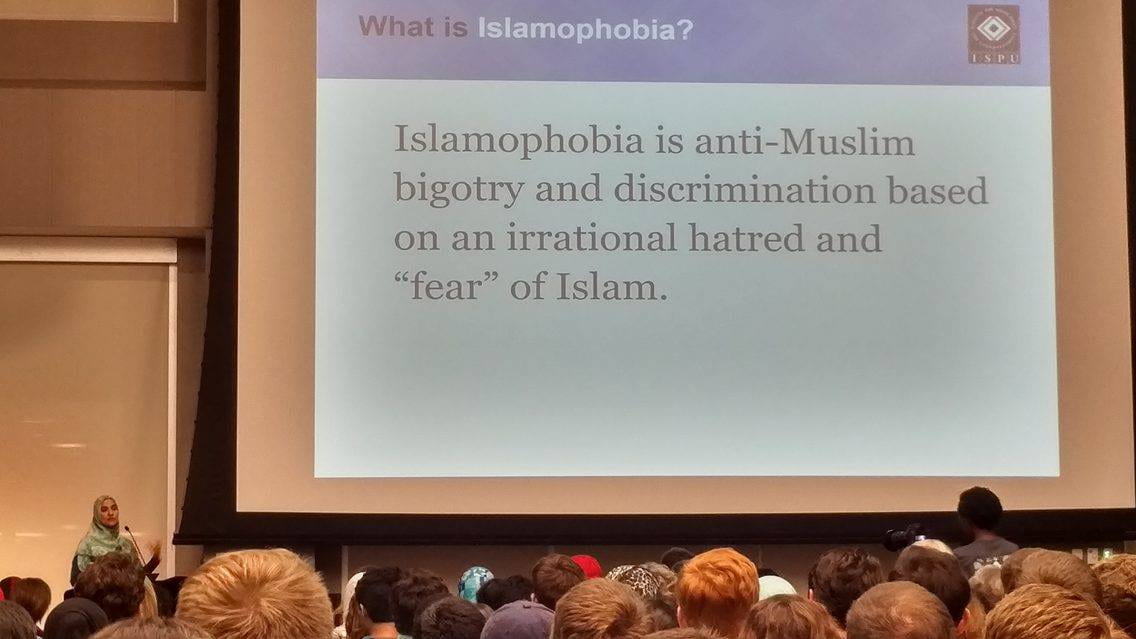 Islamophobia lecture.