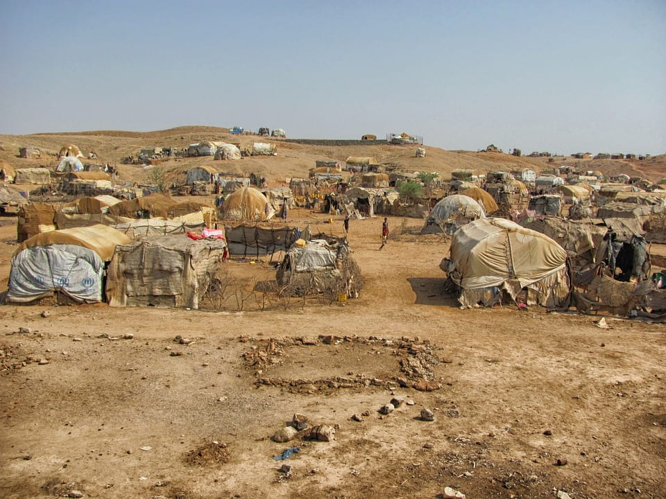 Refugee Camp. Source: tpsdave, Creative Commons. 