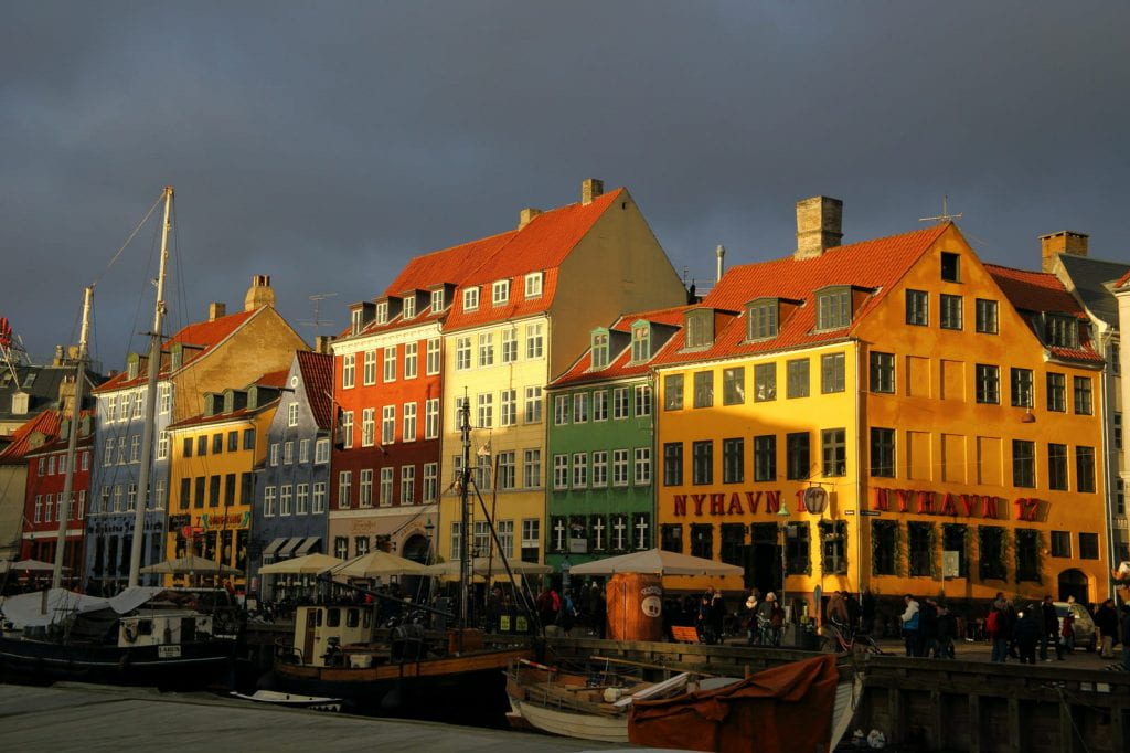 a picture entitled The Colour before the storm... Nyhavn, copenhagen