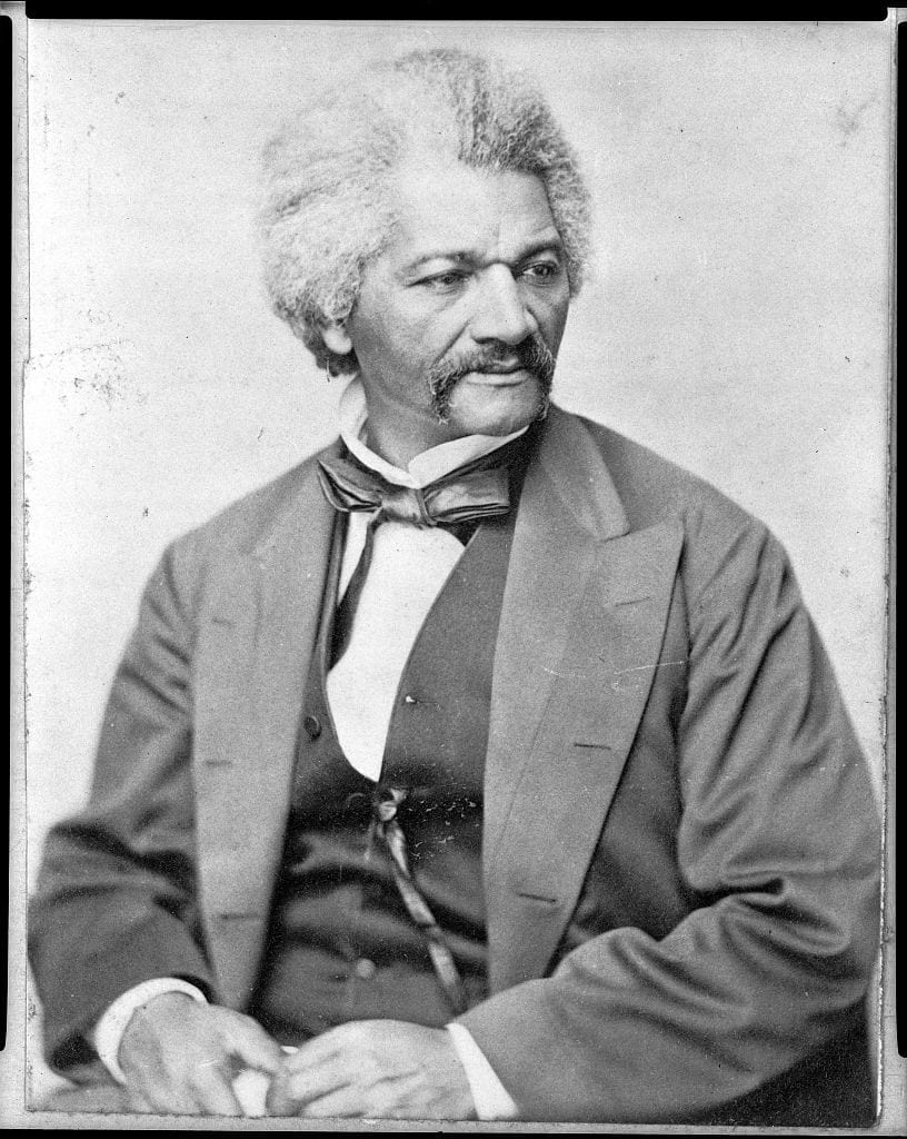 a portrait of Frederick Douglass