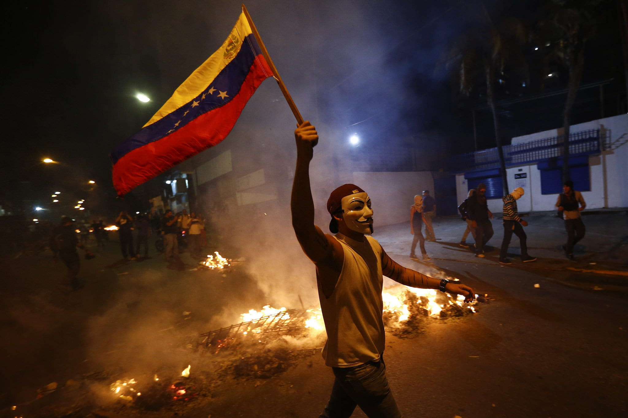 a picture of a Venezuelan protester