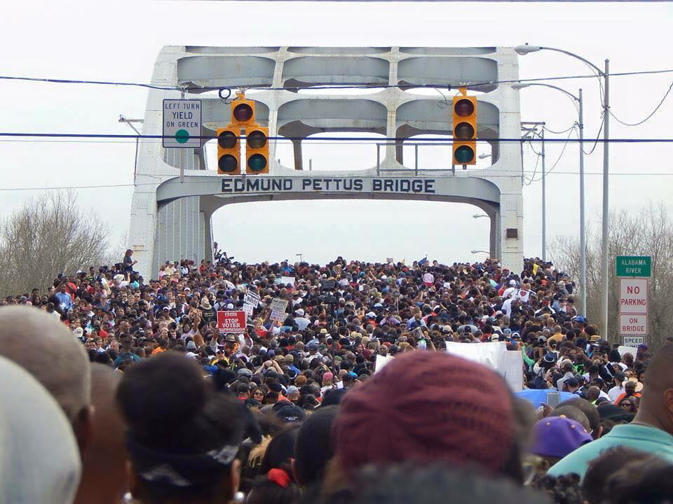 a picture of the Selma March 2015