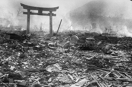 Nagasaki Journey. Picture taken by Yosuke Yamahata on August 10, 1945, the day after the bombing of Nagasaki.