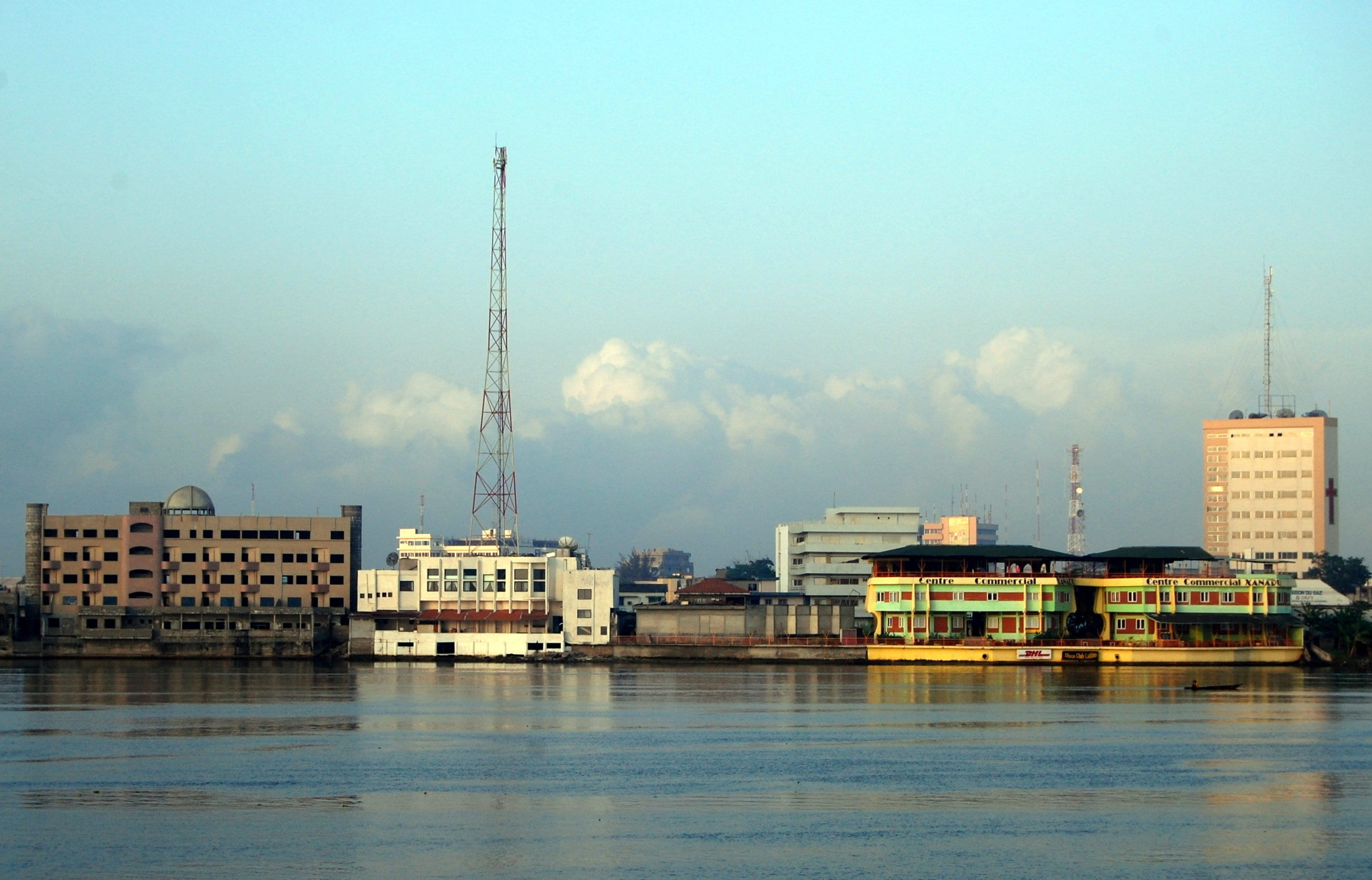 Picture of a harbor in Cotonou, Benin