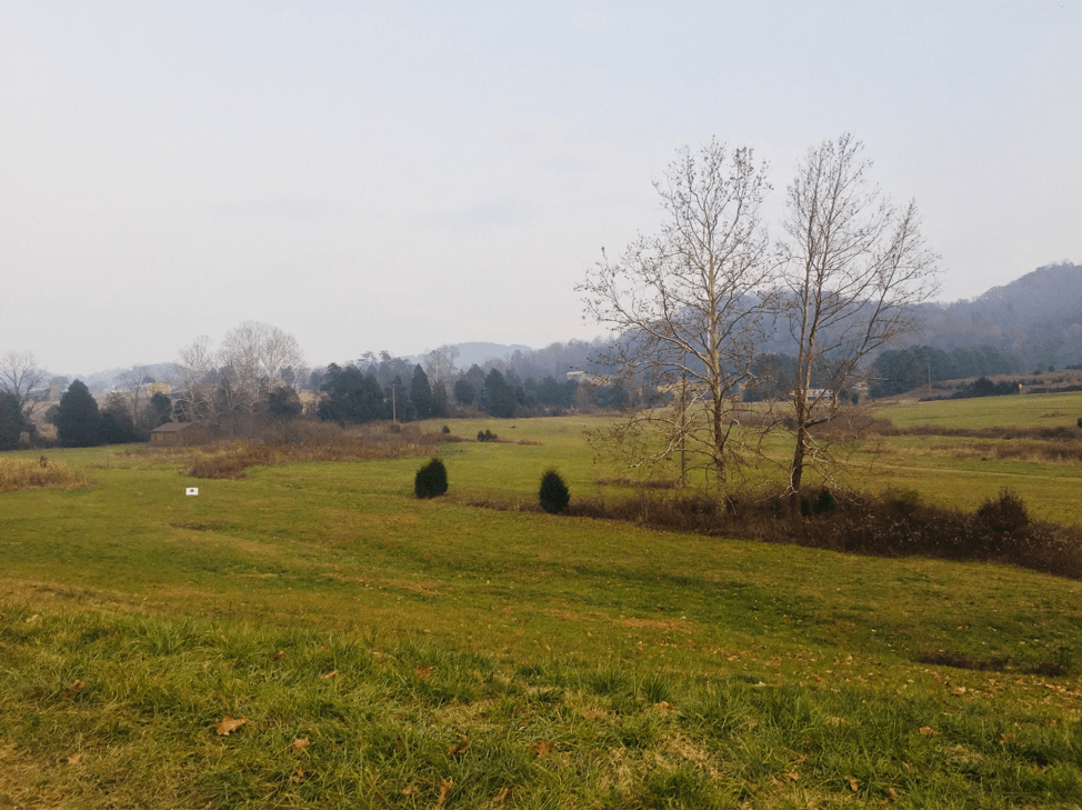 A photo of the author's family farm in Tennessee.