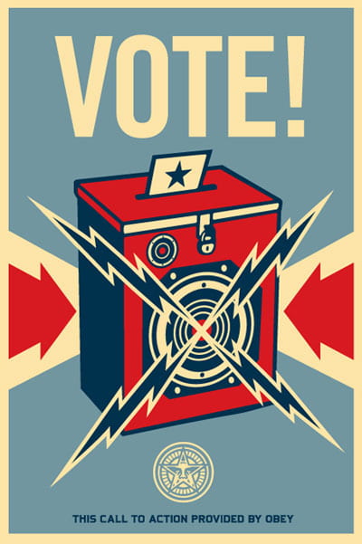 Photo graphic of a ballot box