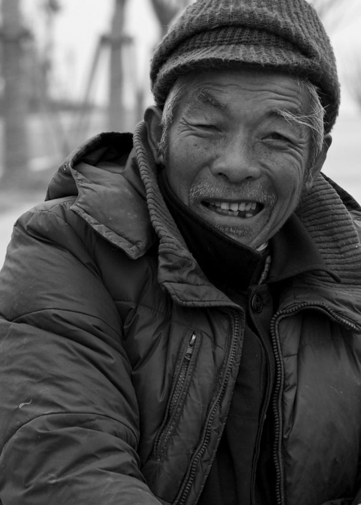 a portrait of a Chinese farmer