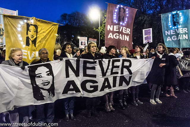 About Ten Thousand People Attended A Rally In Dublin In Memory Of Savita Halappanavar. Source: William Murphy, Creative Commons.