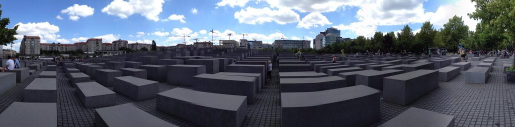 the Holocaust Memorial in Berlin