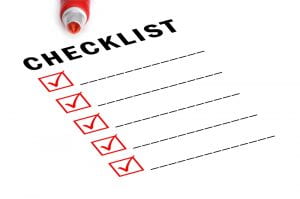 a list of tasks with check marks 