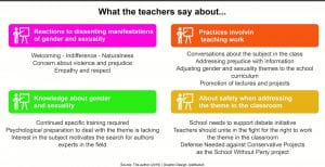 Examples of how teachers can create supportive environments that facilitate productive discourse and experience around LGTB issues