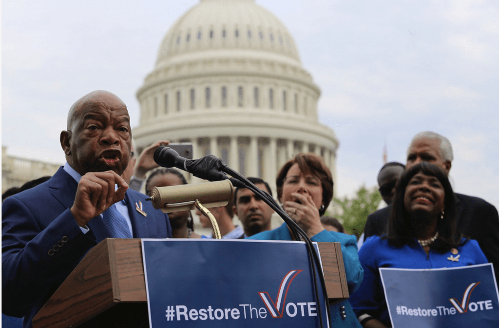 House Democrats advocating for the restoration of Section 5 of The Voting Rights Act