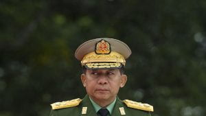 Min Aung Hlaing in military uniform