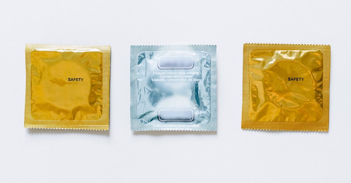 Image of three condoms