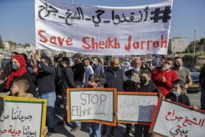 Protests in East Jerusalem against the illegal settlements 