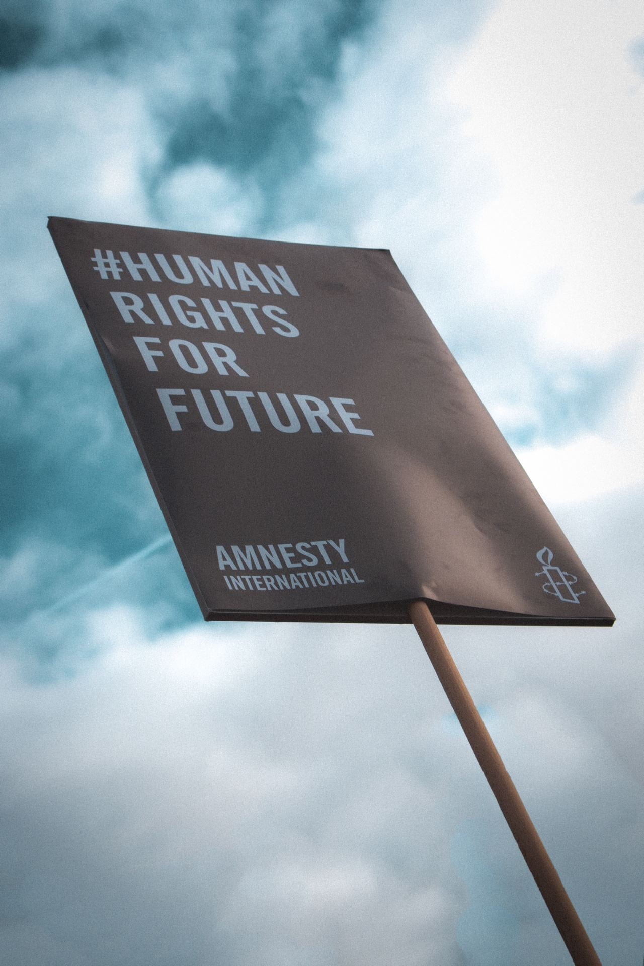 #Human rights banner from a protest