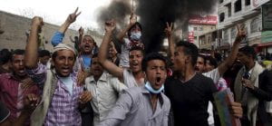 Protest during the Yemen War