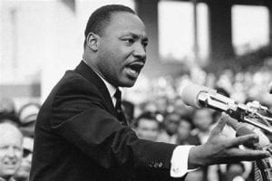 photo of MLK making a speech