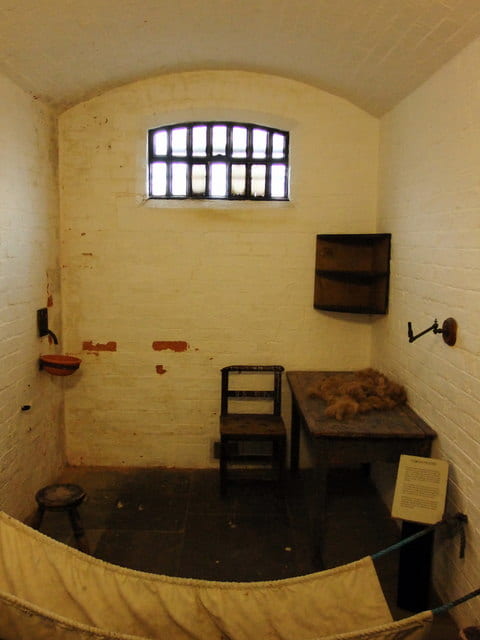 Small Victorian-era prison cell. Source: Yahoo Images