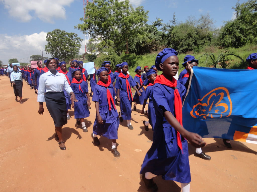 The Kenya Girls Guide Association hosted a rally against FGM during 16 Days of Activism in 2011.