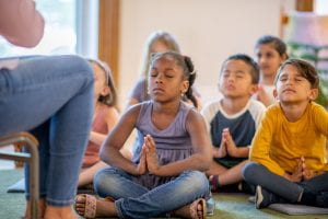 Children meditation 